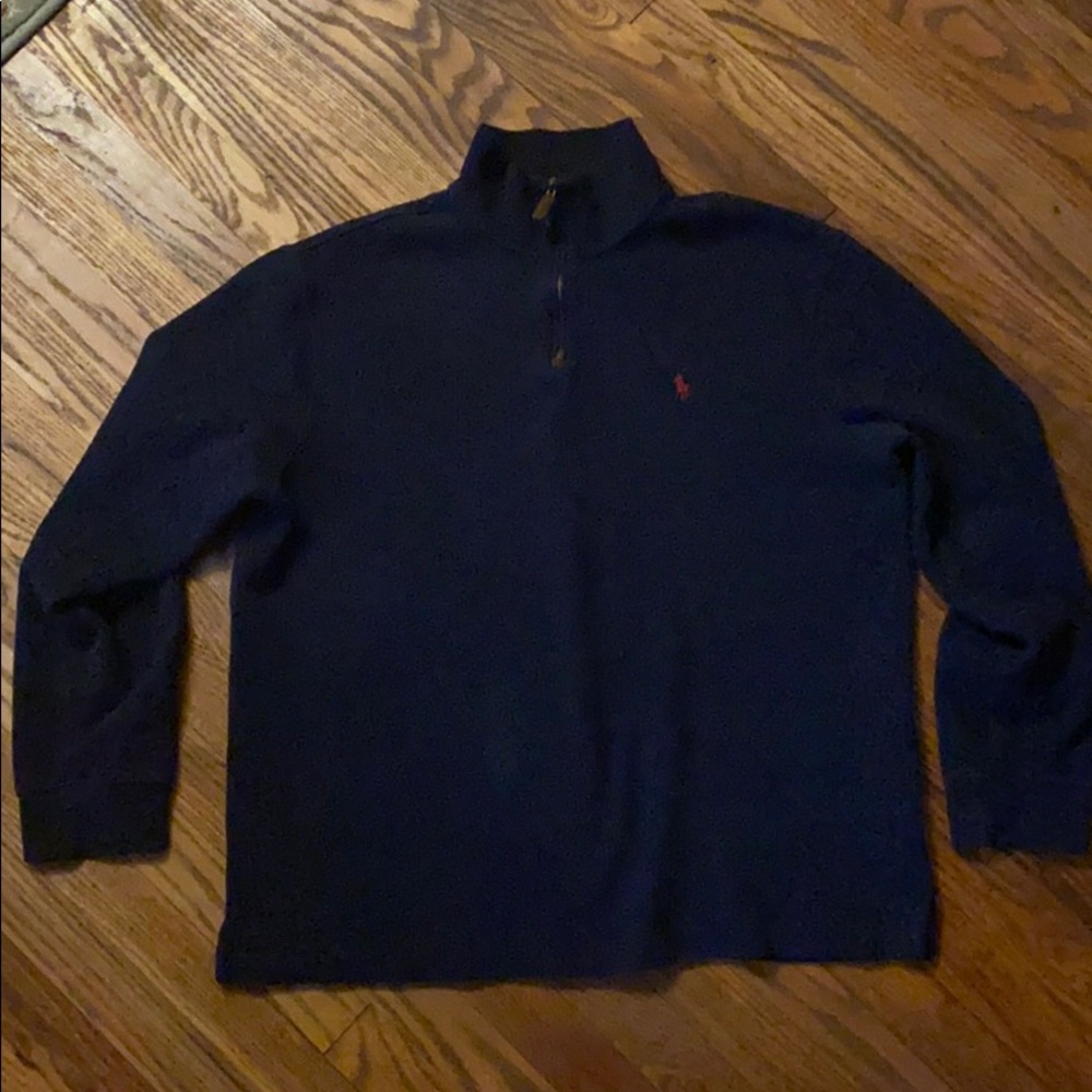 *🇺🇸 Ralph Lauren Polo Quarter Zip Mens XL Navy